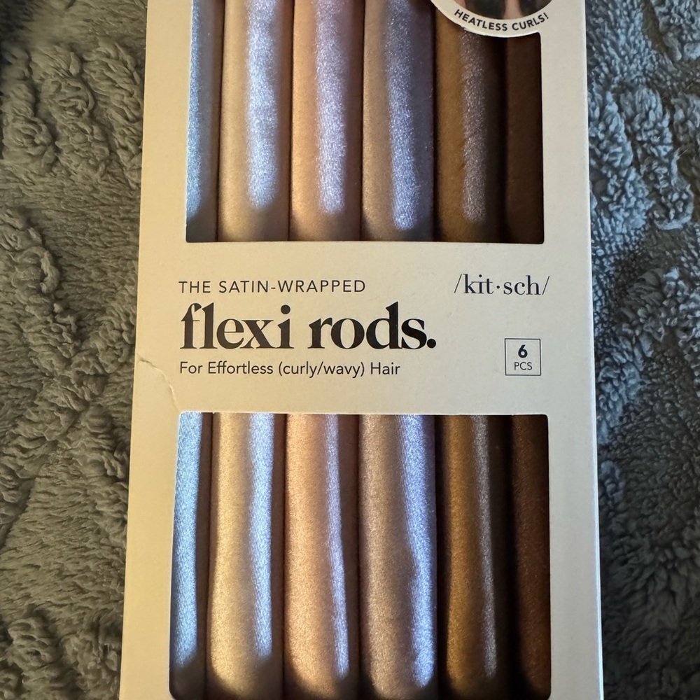 Kitsch Satin Flexi Rods - Pink, Gold, Brown